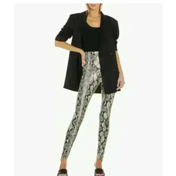 Commando NWT Faux Leather Snake Animal Leggings New XS - Picture 3 of 5